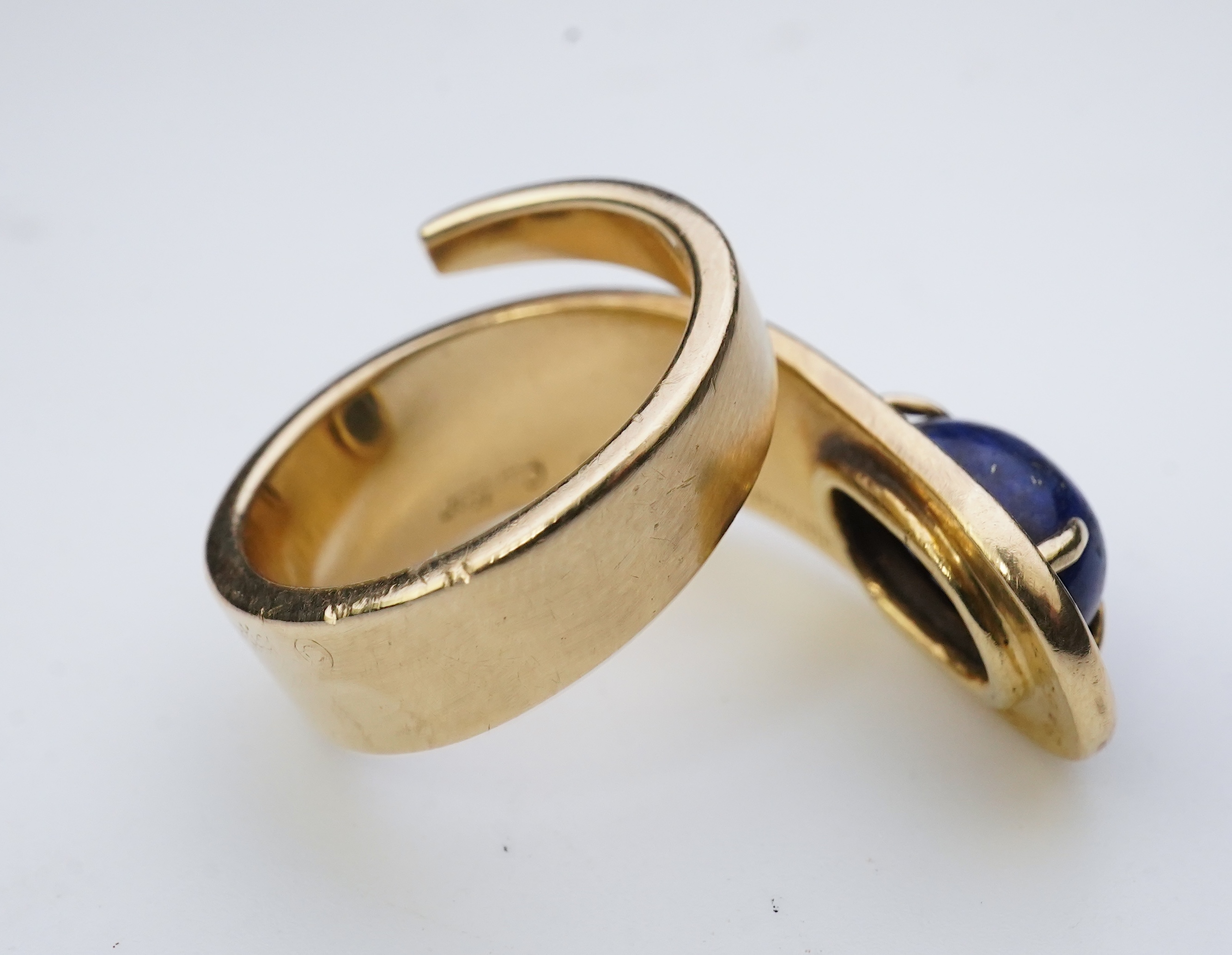 Jean Dinh Van for Cartier, a lapis lazuli ring, circa 1970